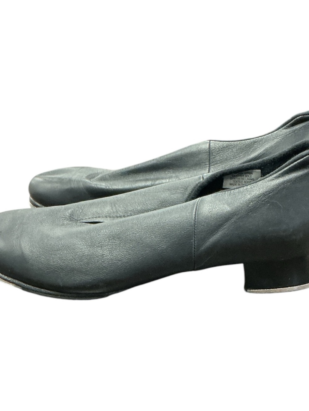 Bloch Black Leather tap flex slip on.
